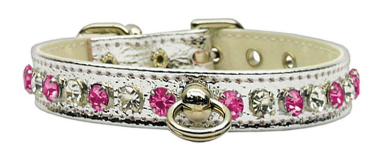 Deluxe Silver w/ Pink Stones 12